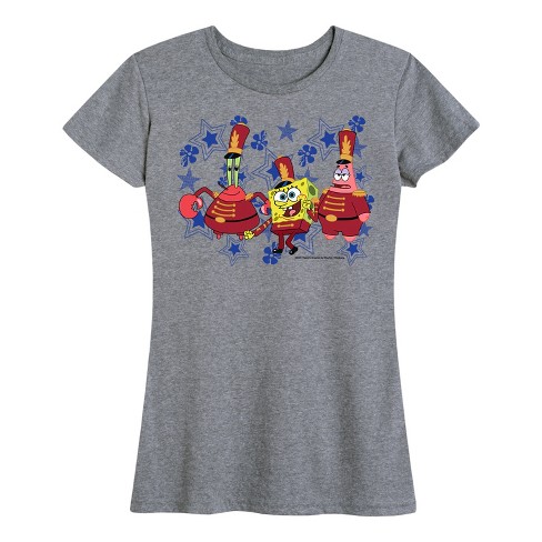 Women's - SpongeBob SquarePants - Bikini Bottom Band Short Sleeve Graphic T-Shirt - image 1 of 4