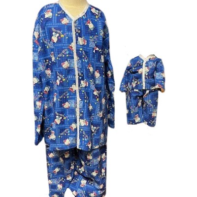 Doll Clothes Superstore Handmade Hello Kitty Pajama Set Size 10 with Matching Doll Pajamas
