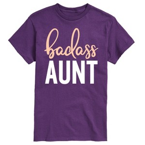 Men's - Instant Message - Badass Aunt Short Sleeve Graphic T-Shirt - 1 of 4