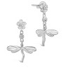 SHINE by Sterling Forever CZ Dragonfly Dangle Earrings - 3 of 3