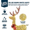 Joiedomi 150 LED 5.5 FT Lighted Christmas Xmas Reindeer Yard Lights Decorations - 2 of 4