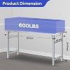 Foldable Stainless Steel Table,  Mobile Commercial Prep Table with Adjustable Feet - 3 of 4