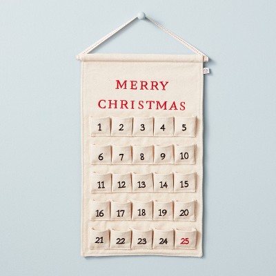 Embroidered Pocket Canvas Advent Calendar - Hearth & Hand™ with Magnolia