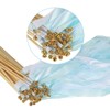 Unique Bargains Party Favor Wooden Handle Lace Ribbon Sticks Fairy Wands 50 Pcs - 4 of 4