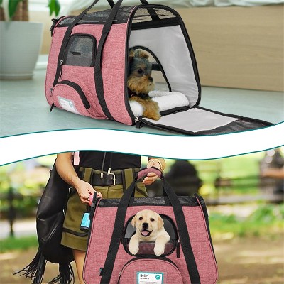 PetAmi Medium Red Soft-Sided Airline Approved Pet Carrier