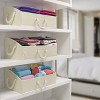 Sorbus 3 Pack Trapezoid Storage Box - Fabric Storage Baskets, Foldable Closet Organizer - 2 of 4