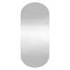 Aghana Digitals Indoor Oval Wall Mirror, 15.7x35.4in Synthetic Glass with Polished Finish for - 2 of 4