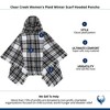 Clear Creek Women's Plaid Winter Scarf Hooded Pullover - 3 of 4