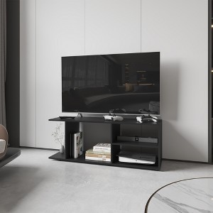 47.4" Entertainment Center TV Stand with Spacious Shelves and Large Compartment for Living Room and Bedroom - 1 of 4