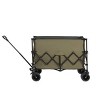 Foldable Steel Wagon Carts With All-Terrain Wheels And Drink Holders,Outdoor Utility Wagon For Camping Shopping Sports Fishing -The Pop Home - 2 of 4