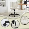 Armless Upholstered Desk Chairs With Wheels Office Chair,Adjustable Height Swivel Rocking Office Desk Chair,Vanity Chairs-Cuddlewood - 2 of 4