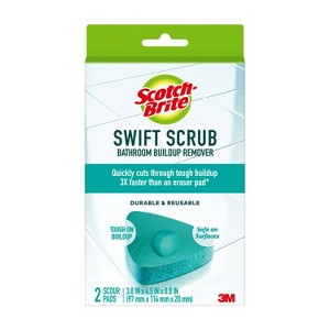 Scotch-Brite Swift Scrub Bathroom Buildup Remover - 2ct - 1 of 4