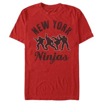 Men's Teenage Mutant Ninja Turtles Distressed New York Ninja Silhouettes T-Shirt