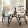 KTMBDW Farmhouse Dining Table for 6-8 People, 70.9-Inch Rectangular Wood Dining Table, Rustic Kitchen Table with Metal Legs for Dining Room - 3 of 4