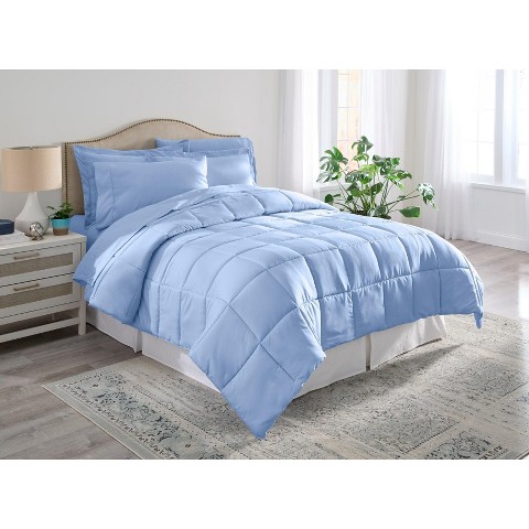 BrylaneHome Bedtite Bed-In-A-Bag Set - Queen, Light Blue