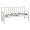 vidaXL Multi-Colored Garden Bench Cushion - Rugged Oxford Fabric, Comfortable Hollow Fiber Filling, Ideal for Outdoor/Indoor Use - 3 of 4