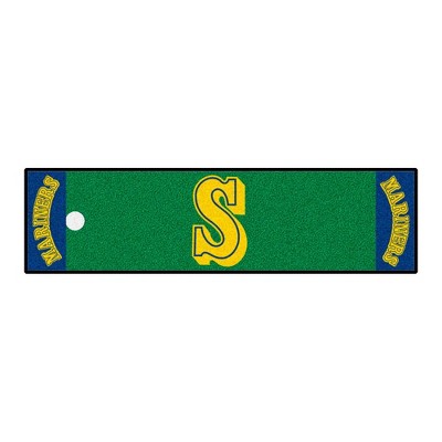 MLB Seattle Mariners 1989 Retro Collection 1.5'x6' Putting Mat - Green