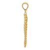 Black Bow Jewelry 14k Yellow Gold Large Textured Seahorse Pendant - 2 of 4