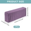 Unique Bargains Breathable Scratch Resistant Washable Plaid Armchair Covers 4 Pcs - 2 of 4