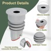 Unique Bargains Silicone Anti-Odor Ring Washing Machine Sealing Drain Stoppers 2 Pcs - 3 of 4