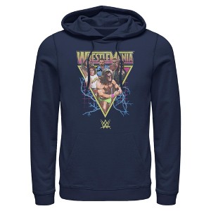 Mens WWE Retro Wrestlers Triangle Lightweight Hoodie - 1 of 4