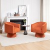 SEYNAR Mid Century Modern Velvet 360 Degree Swivel Accent Chair Set of 2 - 3 of 4
