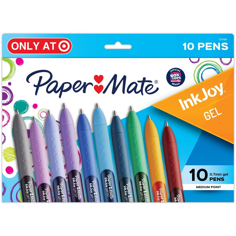 10pk Paper Mate InkJoy Gel Pens BTS Multicolor