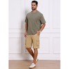 INSPIRE CHIC Men's Multi-Pockets Cotton Casual Camping Fishing Cargo Shorts - 4 of 4