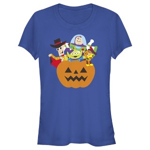 Juniors Womens Toy Story Halloween Toy Treats T-Shirt - 1 of 4