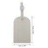 Unique Bargains Vertical Flip Luggage Tag 1 Pc - 2 of 4