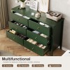 Fluted Dresser with Drawer, Modern Dressers for Bedroom, Natural Wood Dresser Organizer Dresser with Blister Drawers - 2 of 4