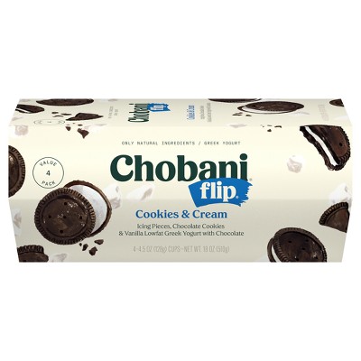 Chobani Flip Cookies &#38; Cream Low Fat Greek Yogurt - 4ct/4.5oz_5