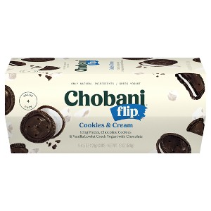 Chobani Flip Cookies & Cream Low Fat Greek Yogurt - 4ct/4.5oz - 1 of 4