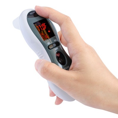 in ear or forehead thermometer