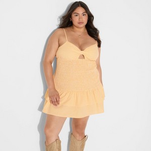 Women's Game Day Smocked Mini Skater Dress - Wild Fable™ - 1 of 3
