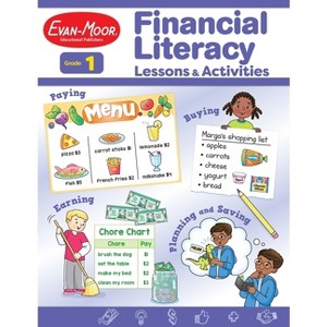 Financial Literacy Lessons and Activities, Grade 1 Teacher Resource - (Financial Literacy Lessons & Activities) by  Evan-Moor Educational Publishers - 1 of 1