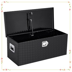 Heavy Duty Aluminum Diamond Plated Tool Box Pick Up Truck Bed RV Trailer Toolbox - 1 of 4