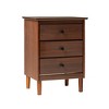 NicBex 3 Drawers Nightstand with Round Knobs,Bedside Table with Storage Space,Modern Side Table for Bedroom - 2 of 4