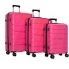 Belatt 3-Piece Hardshell Luggage Set (20/24/28") - TSA Lock, PP Lightweight Spinner Wheels, Adjustable Pull Rod & Name Card - 2 of 4