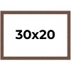 PosterPalooza | 30x20 Wide Barnwood Picture Frame, UV Acrylic, 6 Finishes - Grey, Brown, White, and Black - 2 of 4