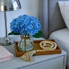 Coucheta Real Touch Hydrangea Arrangement - Lifelike Faux Flowers in Vase with Wood Bead String for Home, Available in Multiple Colors - 3 of 4