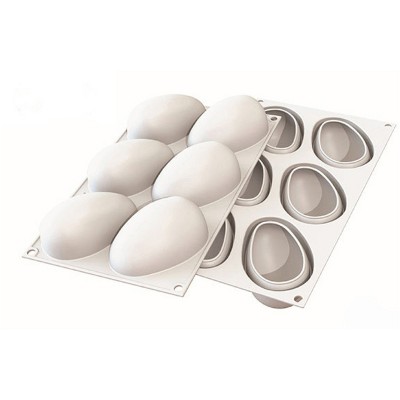Silikomart "MANGO 130" Flexible Baking & Freezing Mold, 4.39 Oz, 6 Cavities