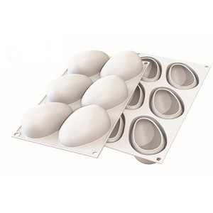 Silikomart "MANGO 130" Flexible Baking & Freezing Mold, 4.39 Oz, 6 Cavities - 1 of 2