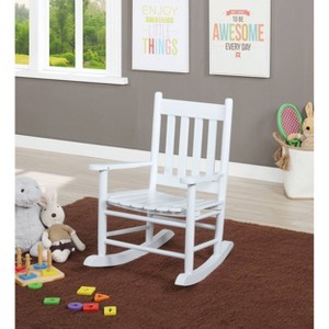 Annie Solid Wood Slat Back Youth Rocking Accent Chair - Coaster - 1 of 4