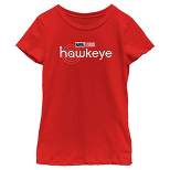 Girl's Marvel Hawkeye Black Logo T-Shirt