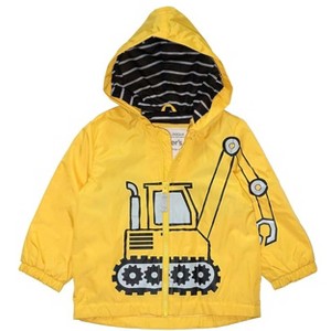 Carter's Baby Boys' Favorite Rainslicker Rain Jacket, Yellow Tractor, size 7 - 1 of 3