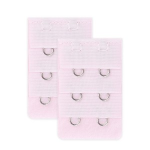 INSPIRE CHIC Women's Hooks Strap Adapter Underwear Bra Extender 3 Rows 2 Hooks - 1 of 4