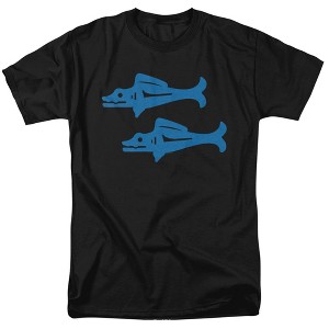 Legends Of The Hidden Temple Blue Barracudas Alt Logo Adult T-Shirt Black 7X Large - 1 of 4