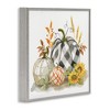 Stupell Industries Fall Patchwork Patterned Pumpkins, 17" x 17" - 3 of 4