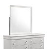 GlasFlength Decorative Wall Mirrors Wall Art Square Mirror Vanity Mirror Accent Mirror Metal Frame Mirror for Living Room, White, 38.19"*0.87"*38.19" - 3 of 4